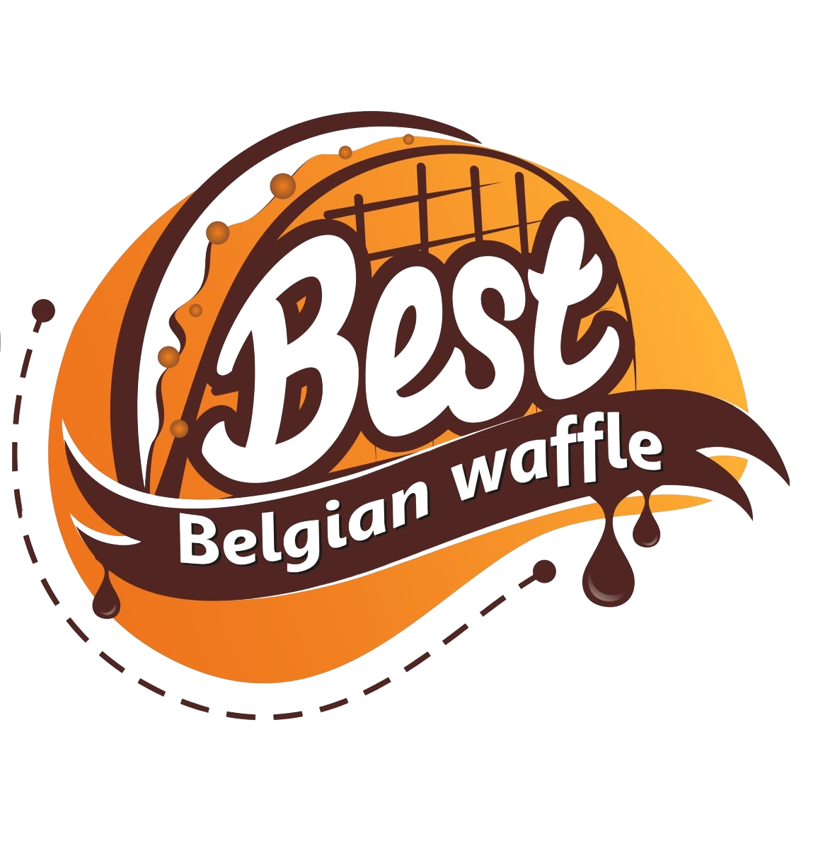 Tasty Belgian Waffle Logo Design Vector Stock Vector (Royalty Free)  297083330 | Shutterstock